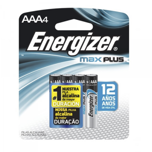 PILAS ENERGIZER MAX PLUS TAMAÑO AAA (4 UNIDADES)